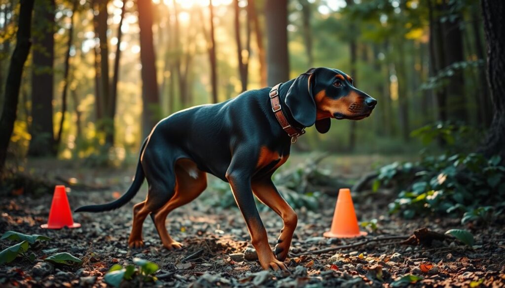 Black and Tan Coonhound Training