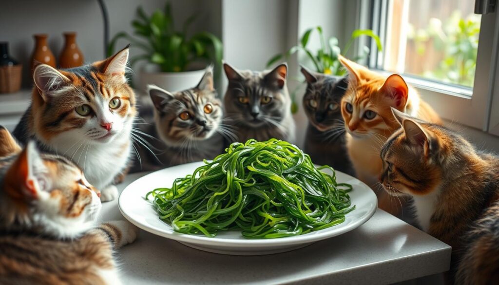 Feeding seaweed to cats