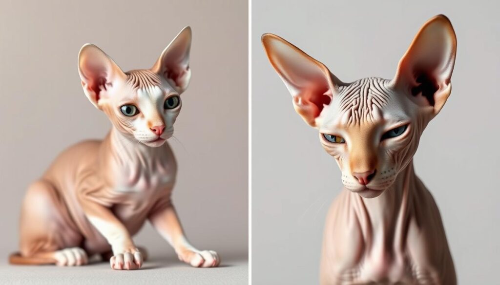 Hairless Cat Comparison Hairless Cat Comparison