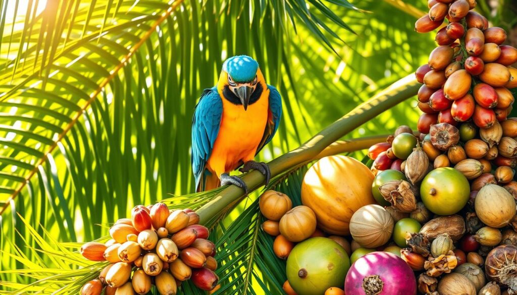 macaw feeding