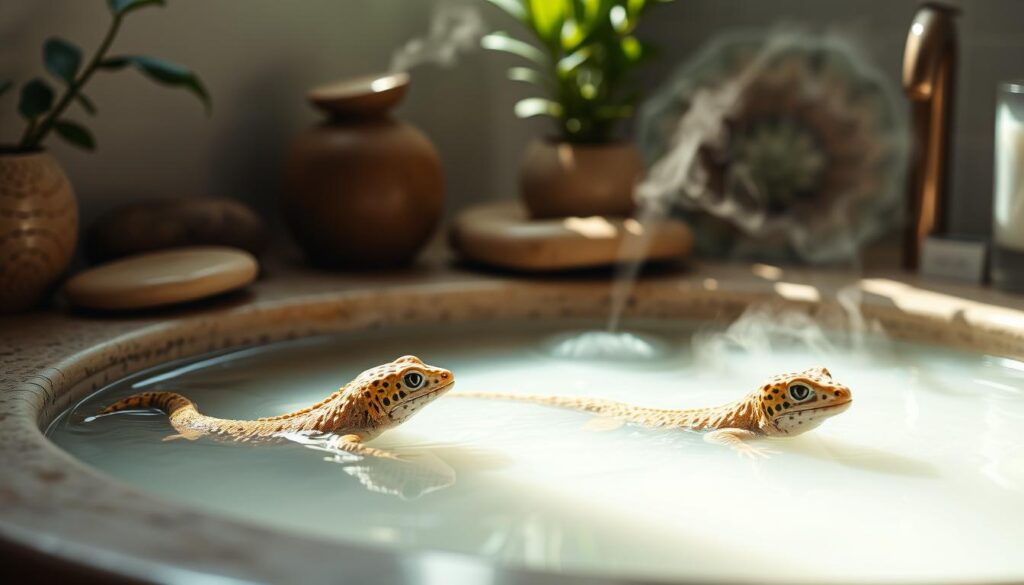 leopard gecko bath