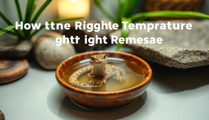leopard gecko bath temperature