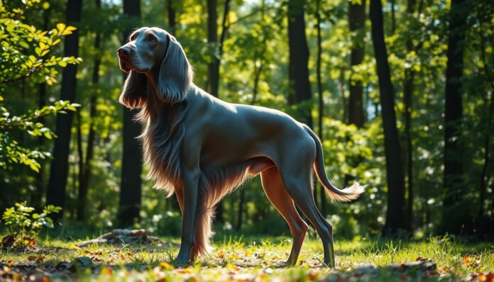 long haired weimaraner
