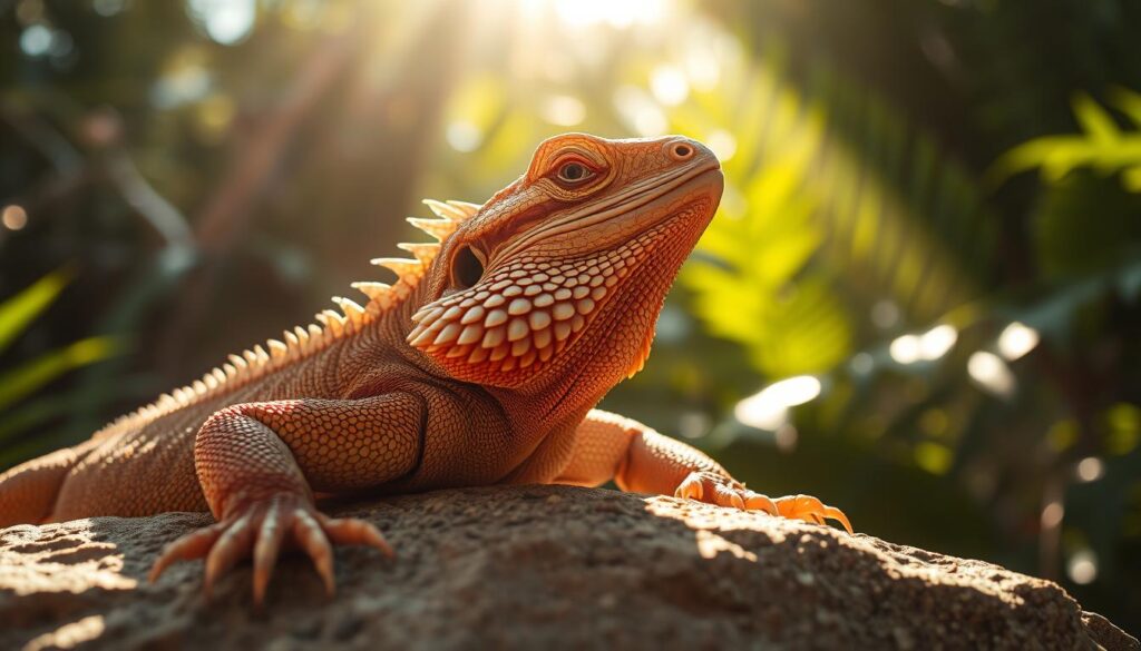 bearded dragon basking habits