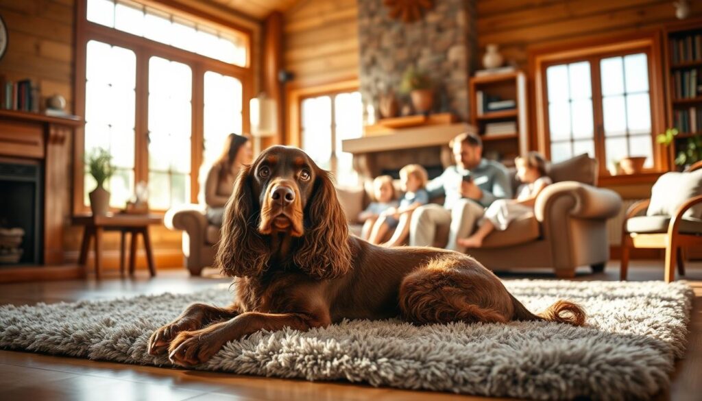 field spaniel information family environment